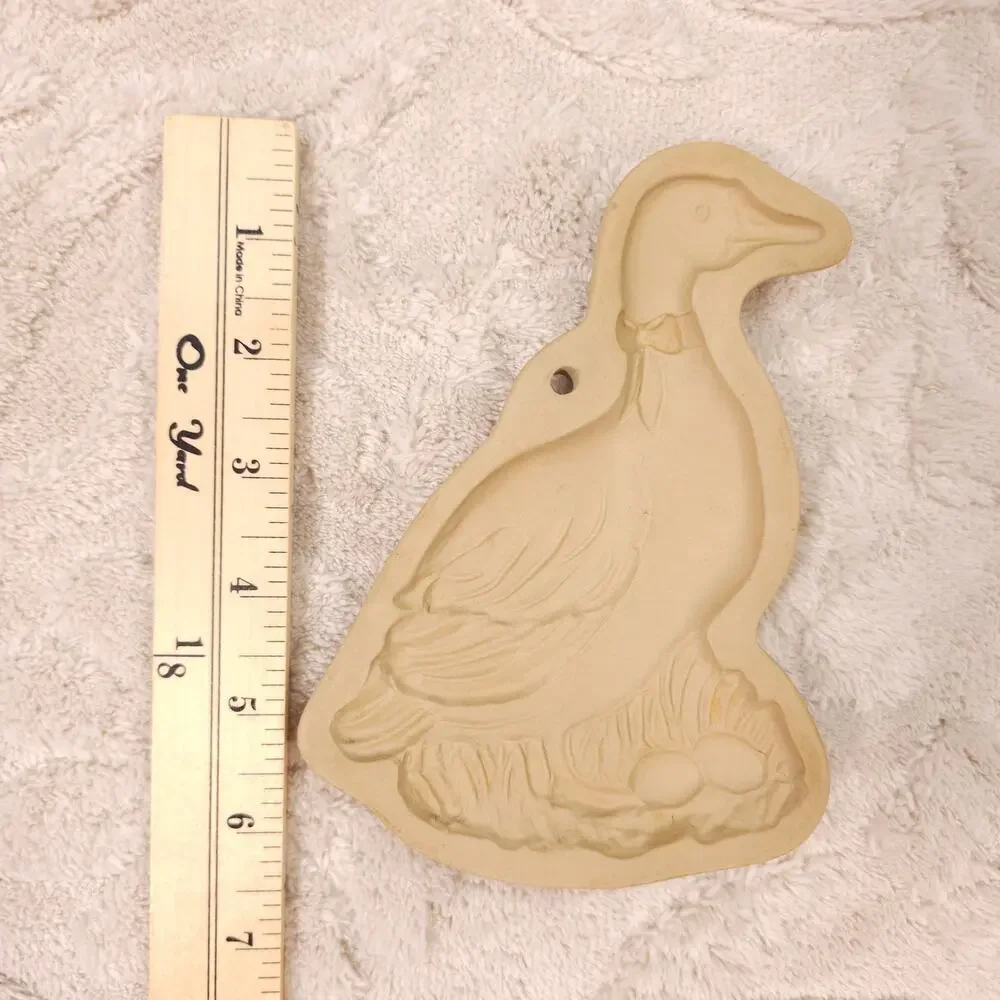 Vintage Brown Bag Cookie Art Shortbread Mold Goose 1984